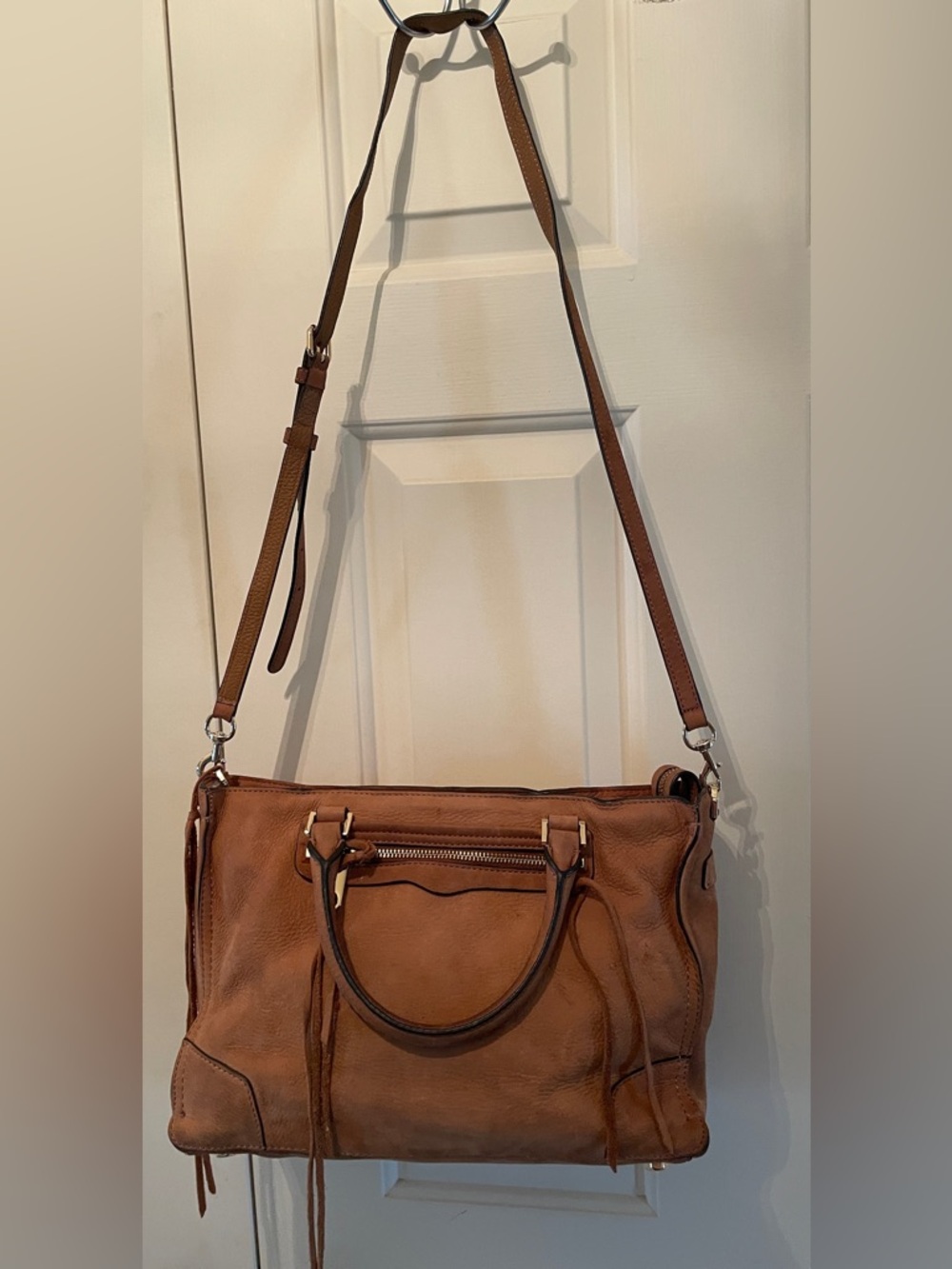 Rebecca Minkoff Brown Leather Satchel with Handles- crossbody attachment - Picture 11 of 15